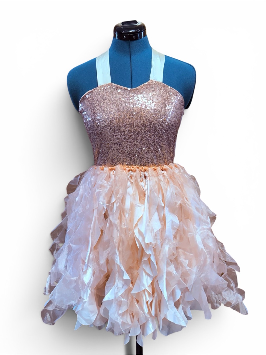 Sequin Rose Gold Girls' Tulle Boutique Dress